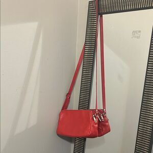 Borse in Pelle made in Italy genuine Elegant genuine soft leather red crossbody